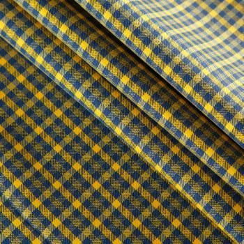 Коттон стрейч 063-12300 желто-синий