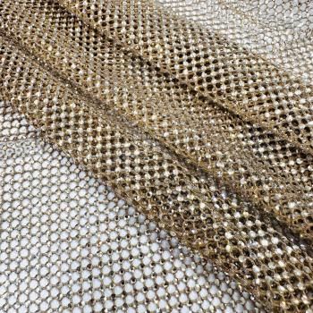 Сетка со стразами Swarovski 050-20876 золотистый