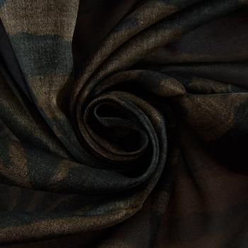 Шелк-батист 003-12127 коричневый принтованный