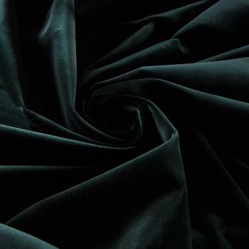 Бархат 002-12693 темно-зеленый однотонный