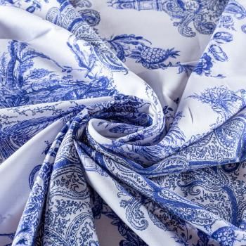 Батист 003-00935 белый принтованный