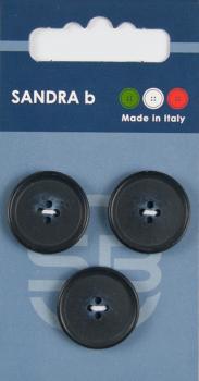 Пуговицы SANDRA 20.5 мм пластик 3 шт CARD103 темно-синий