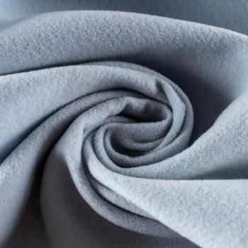 Ткань пальтовая К25-102 серо-голубой однотонный