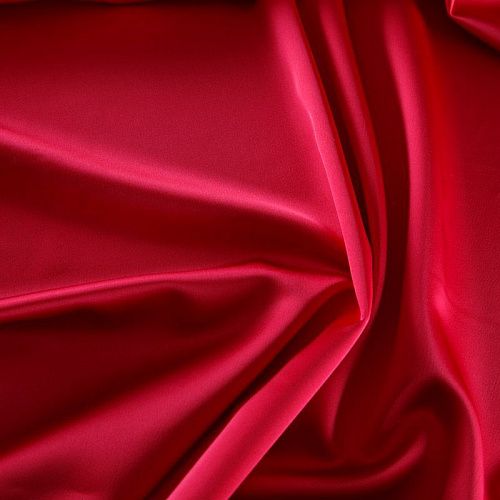 Сатин стрейч Dolce&Gabbana 001-16438 красный однотонный
