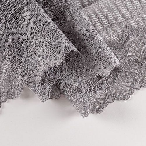 Кружево эластичное 190 мм Ф01-0002 темно-глициновый