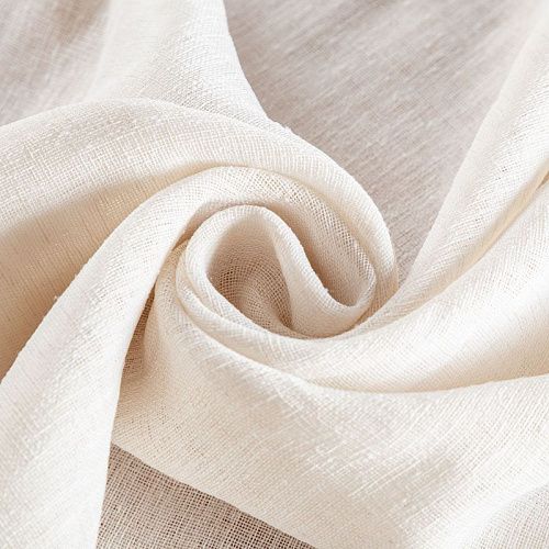 Тюль 05-01-02570 молочный однотонный