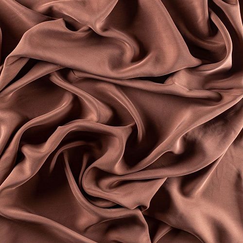 Шелк натуральный К15-1203 карамельный однотонный