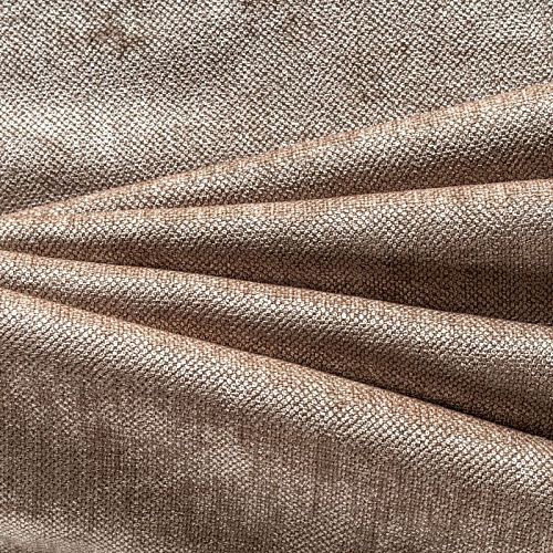 Ткань портьерная шенилл h-300 см 21-02-00076 пастельно-коричневый однотонный