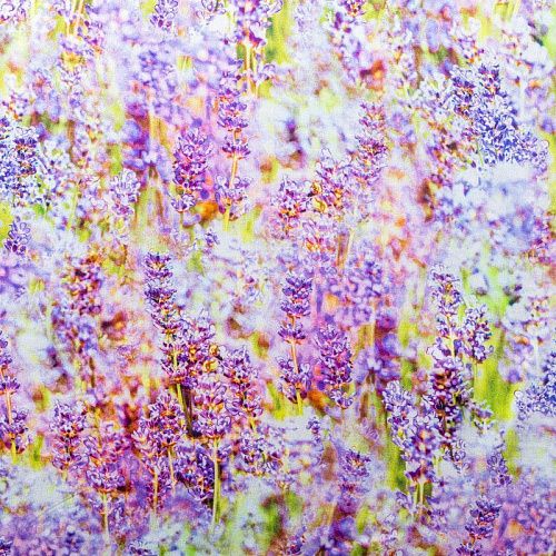 Шелк-штапель 069-01561 лавандовый принтованный