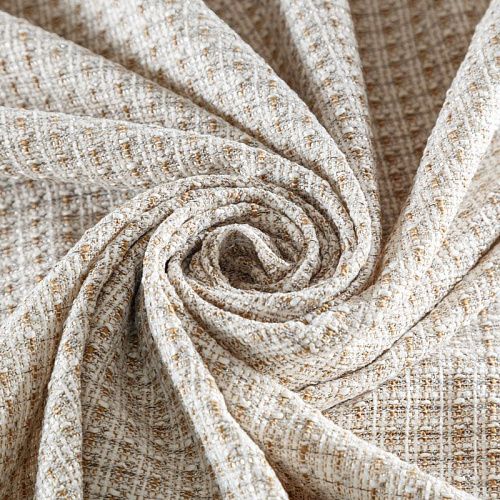 Твид-рогожка 052-04390 бежево-молочный