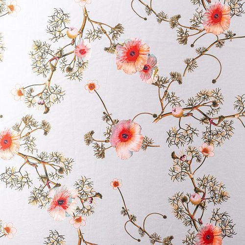 Шелк синтетический 065-01537 светло-серый принтованный