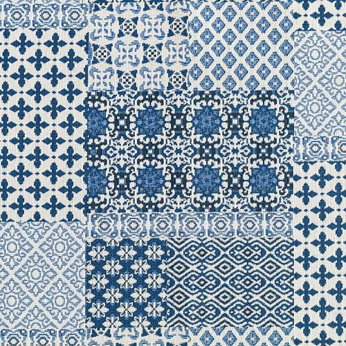 Гобелен гостиный 513-02-38 голубой печворк