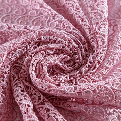 Гипюр-макраме 012-10418 розовый