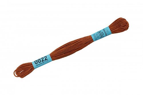 Нитки для вышивания Gamma мулине 8 м 0022 светло-коричневый