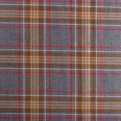 Ткань костюмная К29-041 серый принтованный