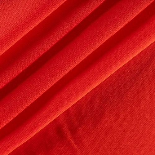 Шифон К28-8931 красный однотонный