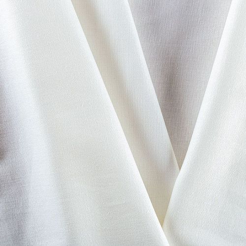 Лен-вискоза 035-01609 молочный однотонный