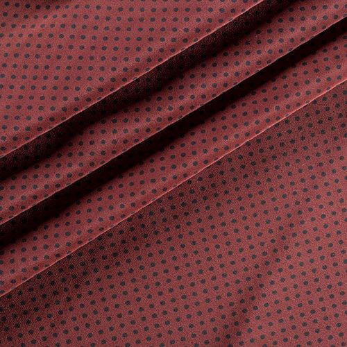 Крепдешин натуральный К4-141 коричнево-бордовый принтованный