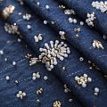 Джинс с вышивкой Dolce&Gabbana 015-19279 синий