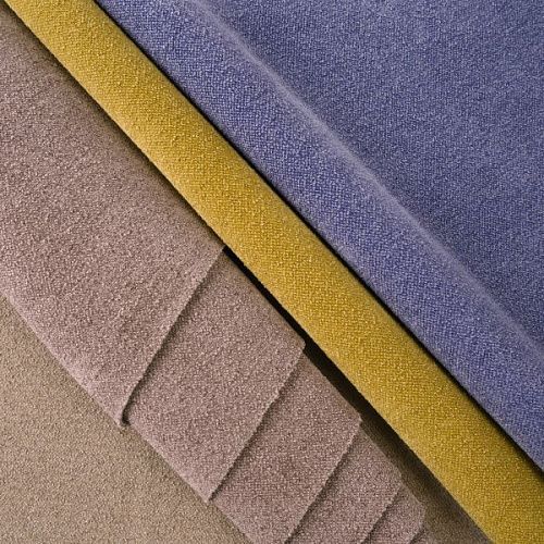 Ткань мебельная шенилл 22-02-10464 молочный однотонный