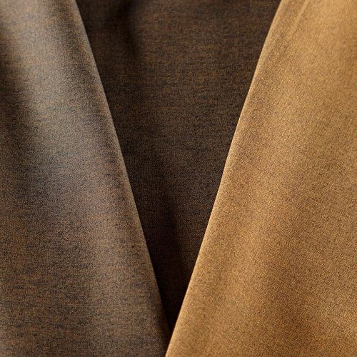 Ткань рубашечная 049-07995 бронзово-коричневый однотонный