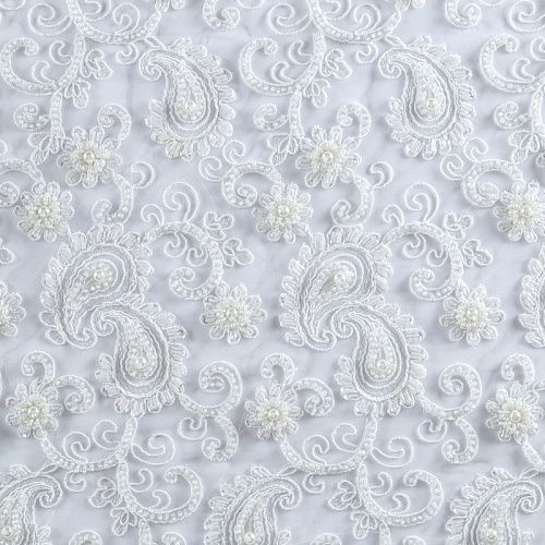 Гипюр 012-10379 молочный