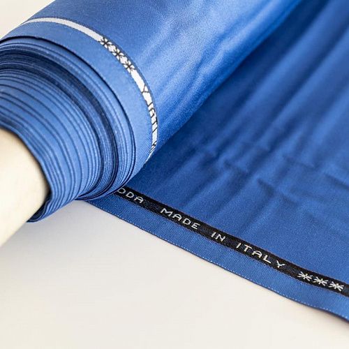 Ткань костюмная К36-136 кобальтовый однотонный