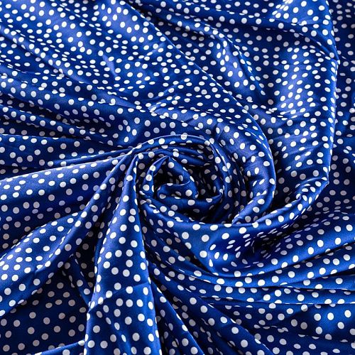Шелк синтетический 065-01461 сапфировый принтованный