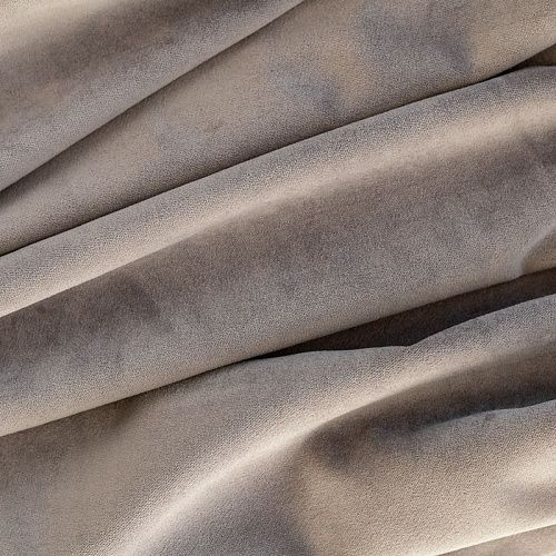 Ткань портьерная бархат 507-02-25 серо-бежевый однотонный