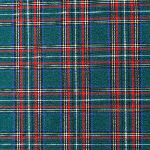 Ткань костюмная К12-605 темно-зеленый принтованный