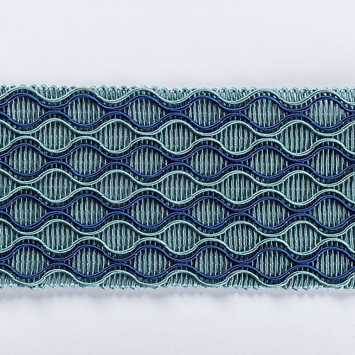 Бордюр жаккардовый 6 см 0000-357-104-015 темно-бюрюзовый 