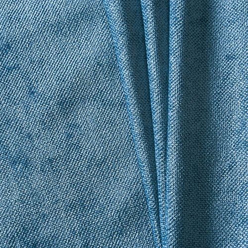 Ткань портьерная шенилл h-300 см 21-02-00794 бирюзово-голубой однотонный