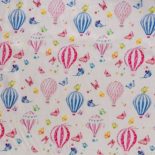 Хлопок К28-772 белый принтованный