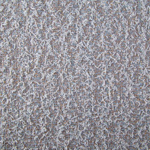 Твид с пайетками 052-20212 бежево-голубой