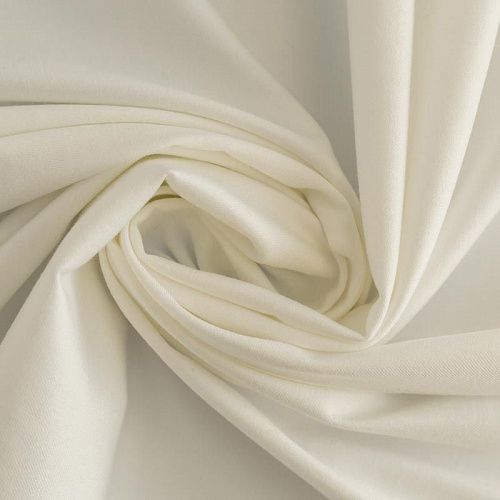 Ткань костюмная К33-743 молочный однотонный