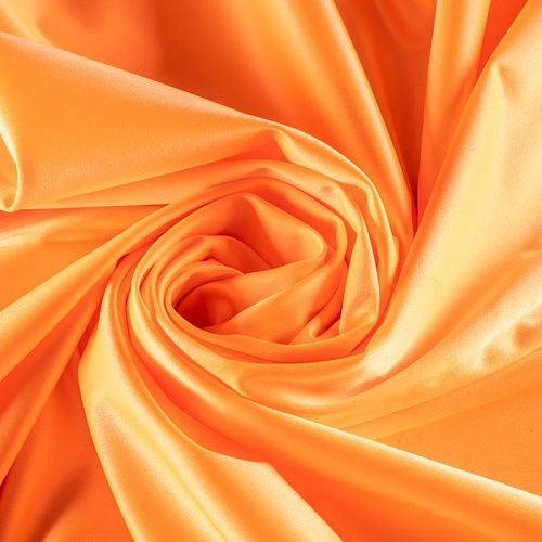 Атлас ватуссо К01-811 неоновый оранжевый однотонный