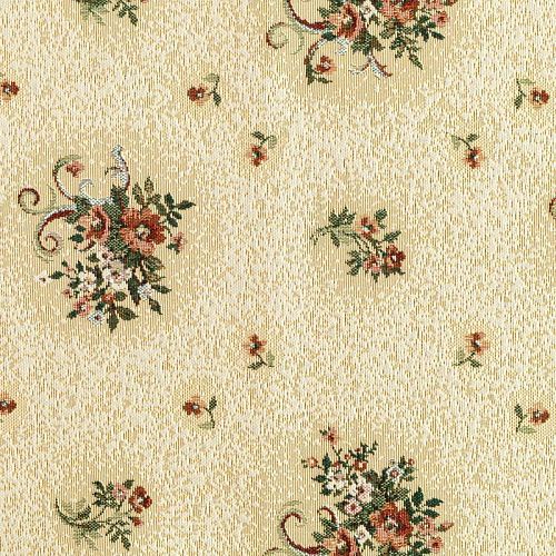 Гобелен гостиный 513-02-57 молочный соцветия