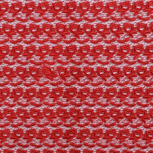 Гипюр-макраме 012-10417 темно-красный