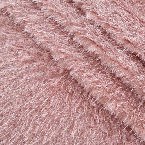 Мех искусственный на трикотажной основе 037-20750 пудрово-розовый