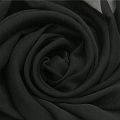 Шифон К33-592 черный однотонный