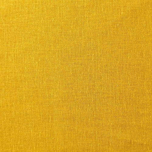 Лен-вискоза 035-08424 шафраново-желтый однотонный