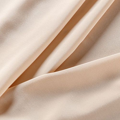 Крепдешин натуральный 028-06261 телесный однотонный