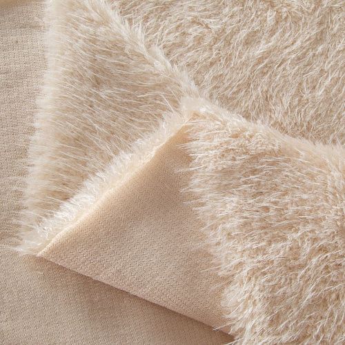 Мех искусственный на трикотажной основе 037-20749 бежевый