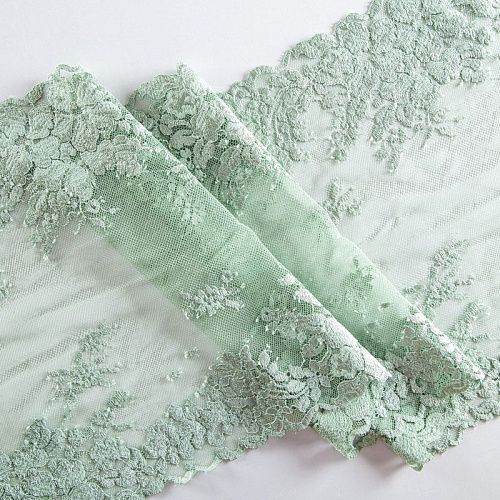 Кружево эластичное 270 мм Ф01-0082 светло-салатовый