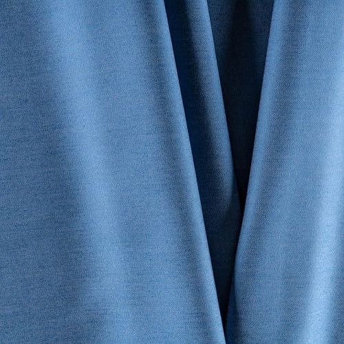 Вискоза рубашечная К33-672 темно-голубой деним однотонный