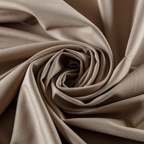 Ткань костюмная 025-09410 серо-бежевый однотонный