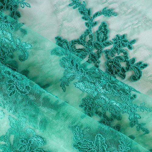 Гипюр К05-0046 бриллиантовая зелень