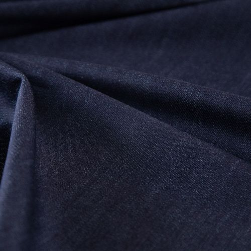 Джинс стрейч 015-19945 черно-синий однотонный