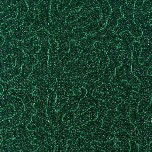 Трикотаж-гофре с пайетками 056-09126 изумрудный однотонный