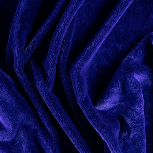 Мех искусственный К31-082 королевский синий однотонный